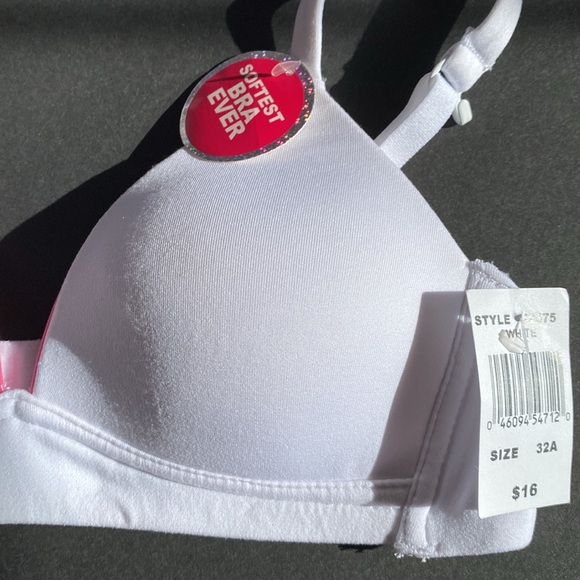 32A NWT J-Hook Light Padding Adjustable Straps/Band 2 Hook Bra Div of Maidenform - Picture 3 of 11